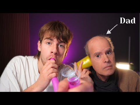 My DAD Tries ASMR For The First Time (Super Tingly)