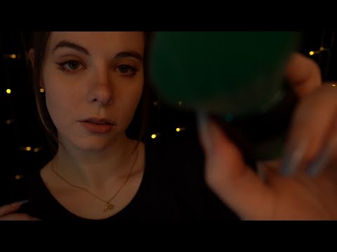 ASMR | close up slow Face Brushing & Shushing - no Talking, no Whispering for Sleep