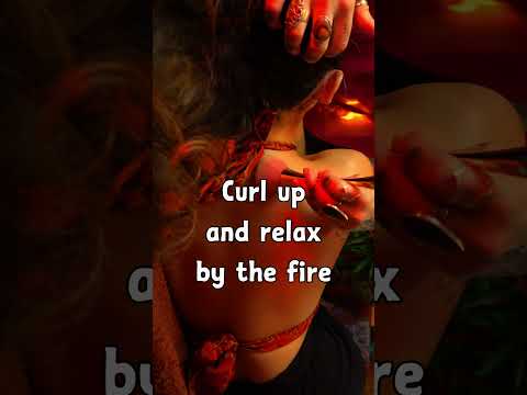 Relaxing fireside ASMR #asmr #relax #asmrforsleep #asmrbacktracing