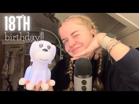 asmr | my 18th birthday haul!! *chaotic*