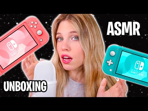 ASMR ABRIENDO LA NINTENDO SWITCH LITE (Unboxing) Sonidos relajantes para dormir