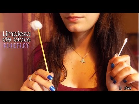 ♡ASMR español♡ LIMPIEZA DE OÍDOS Roleplay ♥