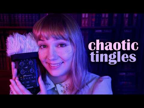 chaotic and fast tingles from an expert asmrtist :D (asmr)