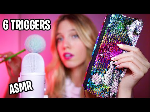 ASMR 6 OBJETOS QUE TE HARÁN DORMIR (TRIGGERS RELAJANTES)