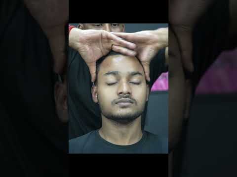 Indian Barber Doing Very Fast Head Massage With Neck Cracking ASMR | Tapping And Scratching #shorts