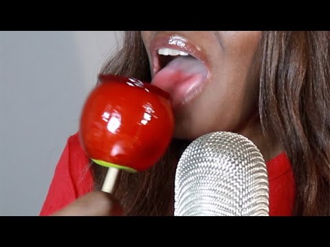 Craving Delicious CandyApple Treat ASMr Eating Sounds