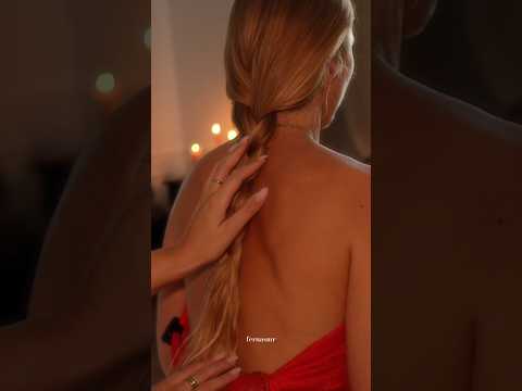 gentle hair braiding 😴💤#hairbraiding #asmrsounds #asmr
