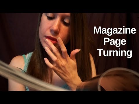 ASMR Finger Licking Magazine Page Turning