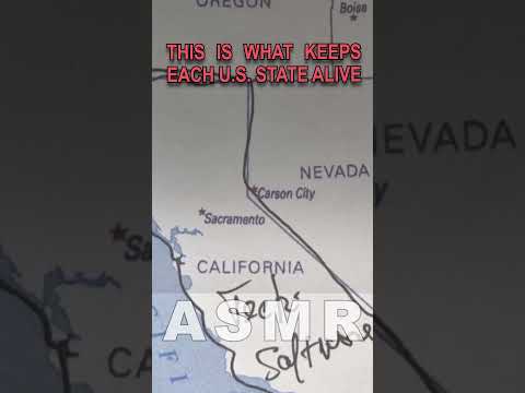 The Most Valuable Industry in Every U.S. State | ASMR tracing #asmrtracing #unitedstates #industry
