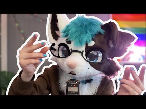 [Furry ASMR] Hand sounds, nail sounds, tapping and some other stuff ❄️