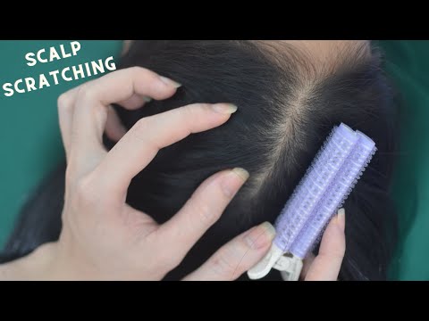 ASMR Hair Sounds Tingly ( Head Scratching, Hair Parting, Hair Combing... ) for Relaxation