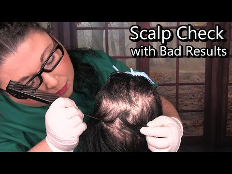 ASMR Scalp Check with Bad Results (Dandruff Removal, Scalp Treatment, Whispering) Medical Roleplay