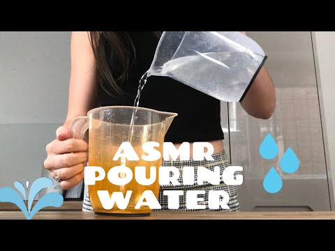 ASMR POURING WATER SOUNDS 💦 (No talking)