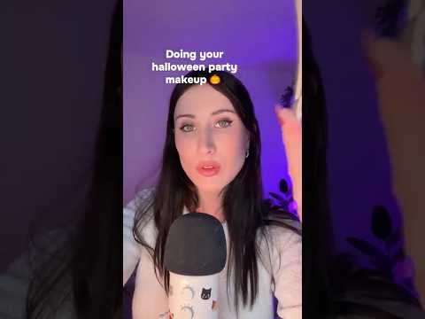Doing your Halloween makeup 🧙‍♀️ #asmr #makeup #asmrmakeup #halloweenmakeup
