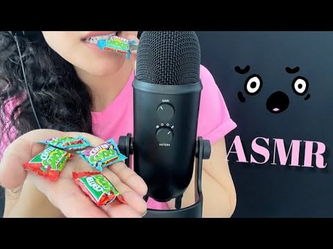 ASMR| Intense GUM CHEWING ~ Mouth Sounds ~ CENTER SHOCK KAUGUMMI kauen 🤯 (german/deutsch)