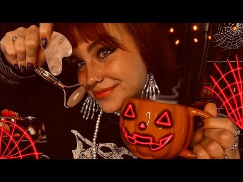 ASMR Autistic Halloween Pampering☠️🎃 (Chronic illness aid, Personal Attention, Tingles)