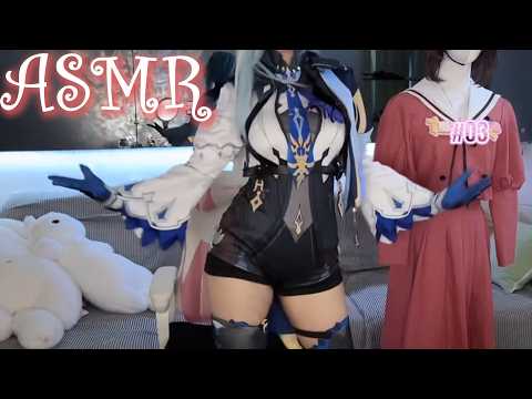 ASMR Sleep Cosplay 💖 Long Nails + Accent Whisper (Sleep Vibes)