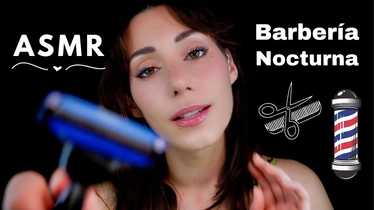 ASMR BARBERÍA 3 HORAS ❤️💤 Lavo, Peino y Corto Pelo y Barba 🪒 Masaje Capilar 🧼 Roleplay Español