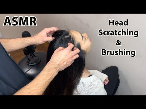 Head scratching & brushing ASMR | Scalp massage