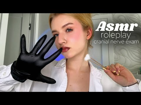 🩺 ASMR Cranial Nerve Exam Roleplay | Personal Attention, Glove Sounds, Whispers, Tapping, Tests