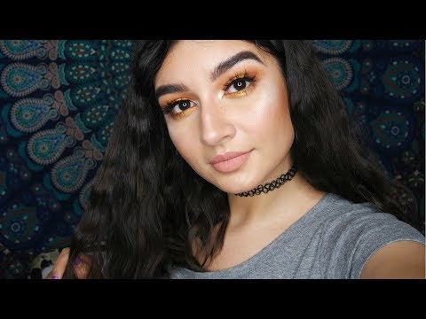 ASMR Doing My Makeup #4 (whispered) || INTENSE TAPPING, GUM CHEWING, TONGUE CLICKING || TenaASMR 🌙