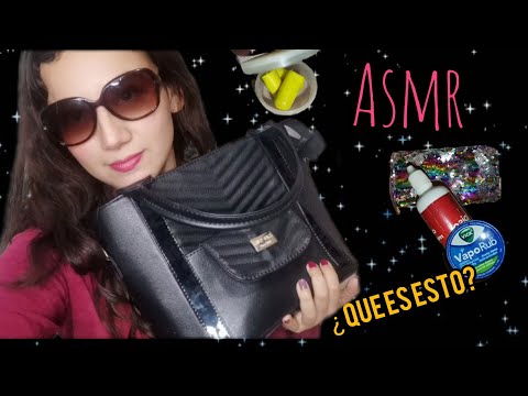 ASMR MEX. ¿QUE TENGO EN MI BOLSO? SONIDOS BINAURALES