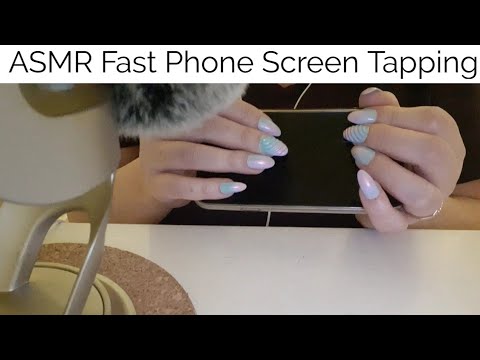 ASMR Fast Phone Screen Tapping-No Talking(Dim Lighting)