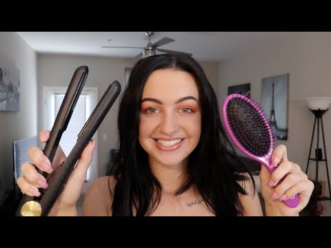 [ASMR] Straightening Your Hair RP