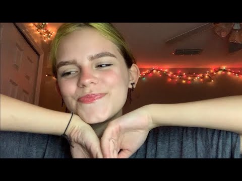 ASMR tongue clicking / mouth sounds & hand movements