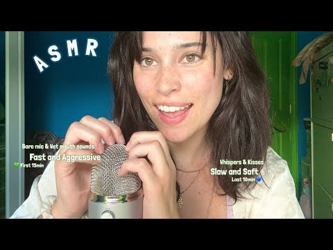 ASMR Very INTENSE Mic Scratching - Followed by SLOW Hand Mouvements, Rambles in French (Victor's cv)