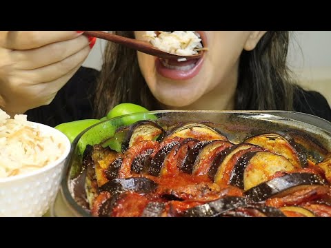 ASMR MALDOM GRATIN WITH RICE GREEN PEPPERS MUKBANG no talking CREMA ASMR #asmr #mukbang #gratin