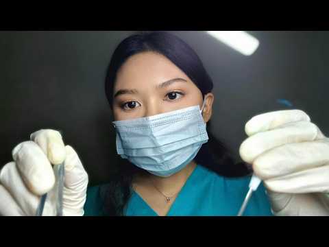 ASMR Thai Dentist Gentle Tooth Extraction 🦷 คุณหมอถอนฟันให้คุณอย่างนิ่มนวล