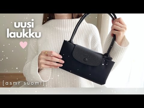 ASMR suomi | Uusi laukku unboxing & esittely | Longchamp Le Pliage