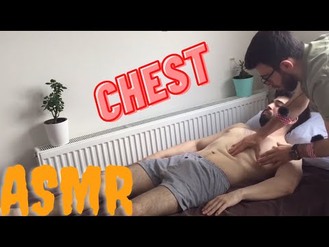 ASMR CHEST MASSAGE  RELAX SPORT MASSAGE #chest #breast #sports #sleep