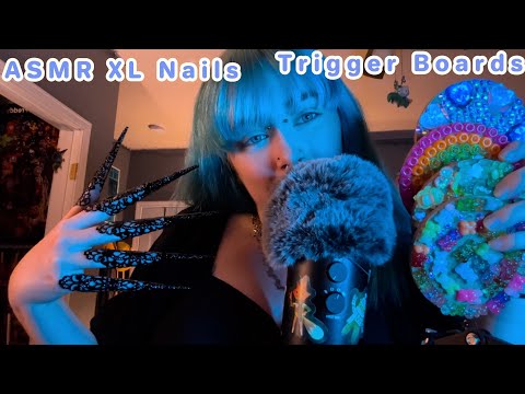 ASMR Trigger Boards With XL Nail Tapping/Scratching