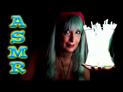 ASMR: Lighting Up Glow Sticks (Ear to Ear, Snapping, Cracking, Popping, Glowing, Crackling)