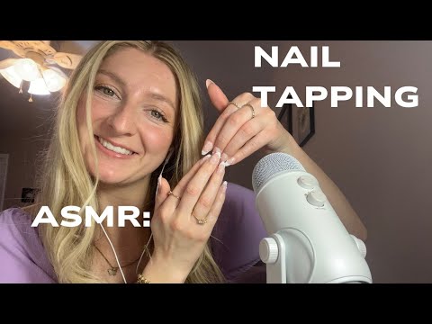 ASMR Tapping and Scratching on my Long Nails + Mic Scratching