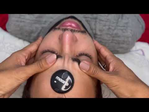 ASMR APLICADO SKINCARE RELAXANTE COM SONS DE BOCA💆