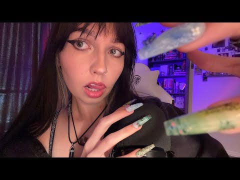 ASMR | Intense and Fast XL Nail Clicking, Mouth Sounds, Mic Scratching 