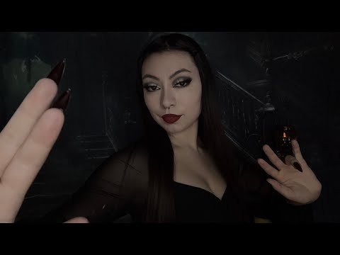 Morticia Addams Hypnotizes You | Slow Hand Movements & Whispers (ASMR)