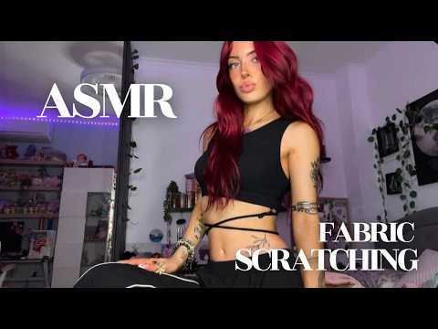₊˚⊹♡ ASMR - FABRIC SCRATCHING ON MY OUTFIT🌙💗