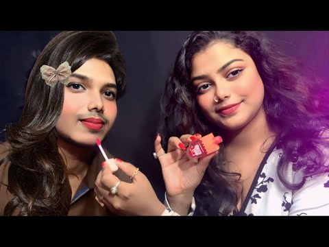ASMR Doing My Friend Makeup 💄🤭