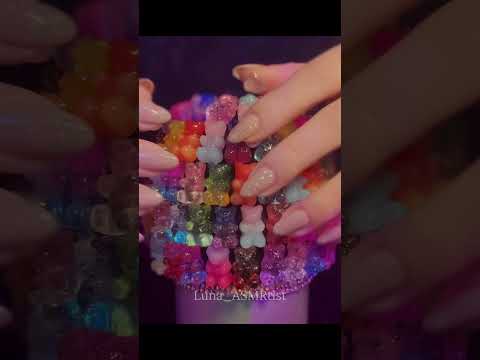ASMR How many minutes is one trigger best for you?⏳ #visualtingle #relaxing #triggersforsleep