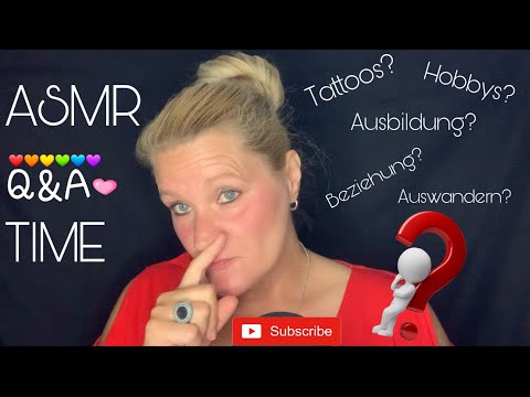 [ASMR] deutsch/german Entspannendes Q&A Part I - whispering - facts about me - get to know me -Talk