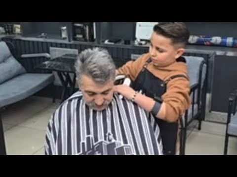 THE YOUNGEST MEN'S HAIRDRESSER TRAINED BY ASMR MÜNÜR ÖNKAN  with The Shave Factory