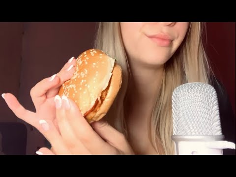 ASMR Burger King MUKBANG🍔🍅| chewing sounds, crunchy bites