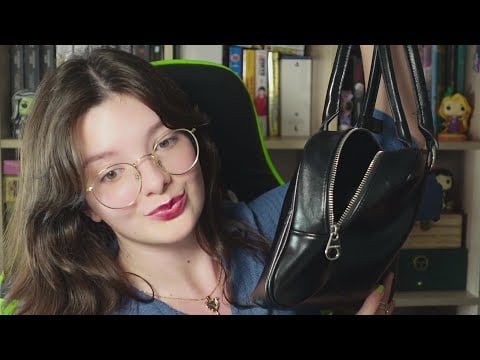 ASMR QUE LLEVO EN MI BOLSO DE LA UNIVERSIDAD (random triggers)