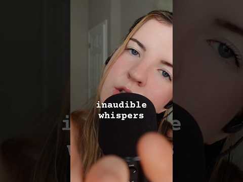 can you understand these inaudible whispers?? #asmr #mouthsounds #inaudible