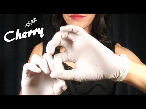 【ASMR】White Latex Gloves Hand Movements Slowly Softly 흰색 라텍스 장갑 손 움직임을 천천히 부드럽게 / 白ゴム手袋の優しい手の動き