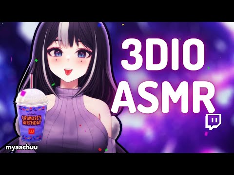 ♡ HAPPY BIRTHDAY GRIMACE ♡ 3DIO ASMR ♡ TWITCH VOD ♡